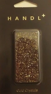 Handl Plate Slide On Accessories System. Gold Crystals. Universal Phone New - Picture 1 of 2