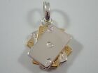 LINKS OF LONDON 925 STERLING SILVER FOUR ACES POKER CARDS 18K YGV CHARM/PENDANT