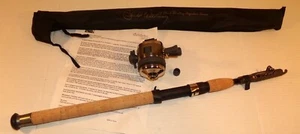 NOS Chuck Woolery Telescoping Travel Fishing Pole & Titan II Spincast Reel Set - Picture 1 of 10