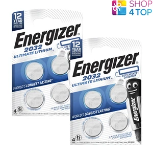 8 Energizer CR2032 Ultimate Lithium Batteries 4BL 3V Coin Cell Exp 2035 Neuf - Bild 1 von 1