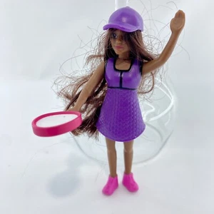2019 McDonalds Mattel Barbie Tennisspieler Happy Meal Spielzeug Mini Puppe Schläger - Bild 1 von 7