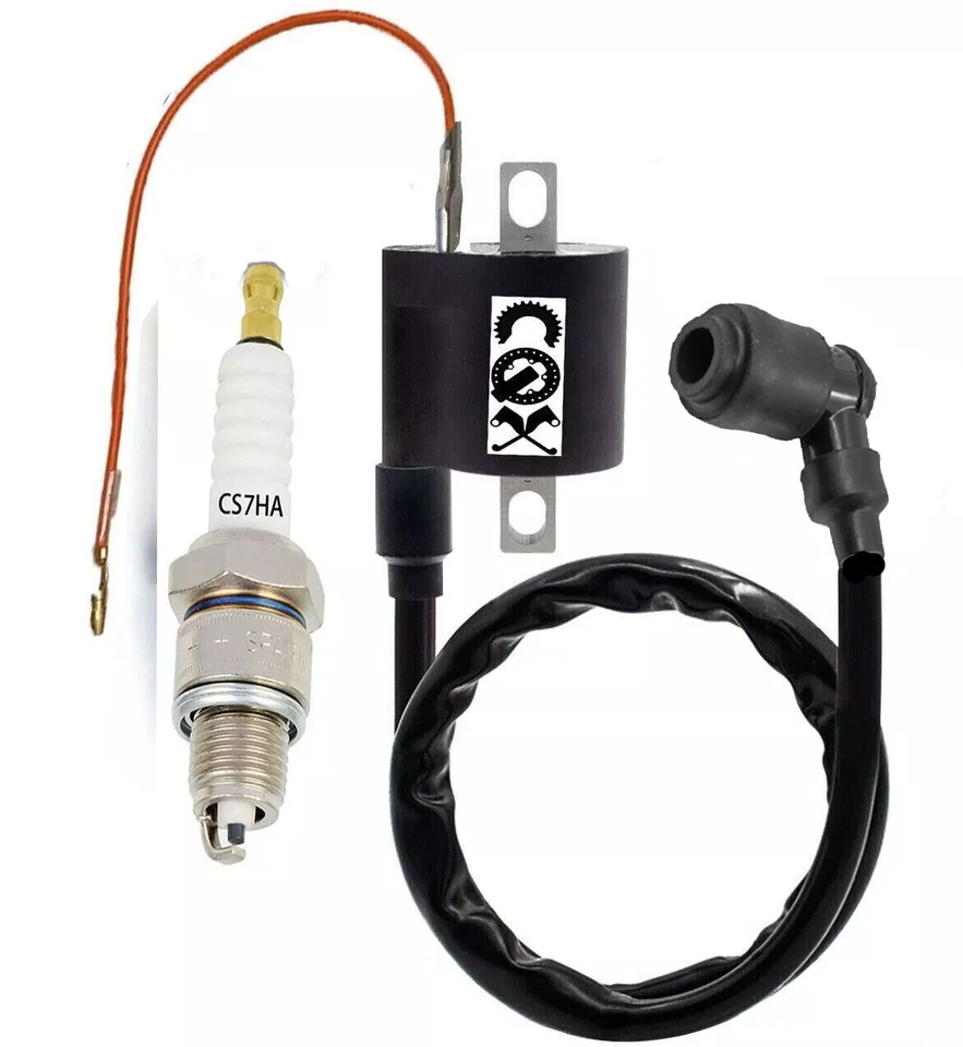 Катушка зажигания + свеча зажигания Yamaha PW50 PW80 Y-Zinger 1981-2014 мотоцикл - Изображение 1 из 3