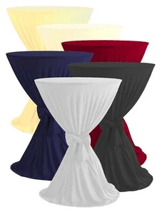 Copritavolo alto Gözze Carmen con fascia a fiocco, jersey elasticizzato in tanti colori - Foto 1 di 6