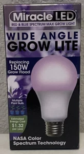 Miracle LED Wide Angle Red Blue Grow Lite Light Bulk Replaces 150W Grow Flood - Picture 1 of 3