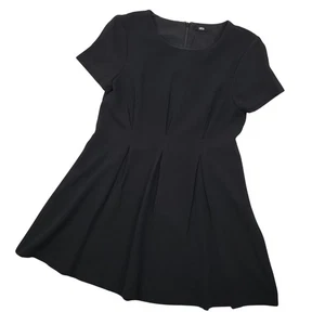 Lucca Damen Plissee kurzes Etuikleid Gr. Medium schwarz klassisch elegant schick - Bild 1 von 19