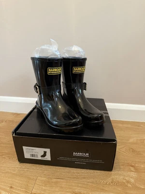 Barbour International Mugello Wellington Boots Wellies - UK 4 US 6 EU 37