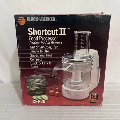 Black & Decker Shortcut II Food Processor CFP20 VINTAGE 1987 BRAND NEW SEALED - Image 1 of 4