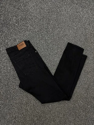 Pantalones de mezclilla Tommy Hilfiger Scanton ajustados negros elásticos para hombre W34 L32 Foto 1 de 4