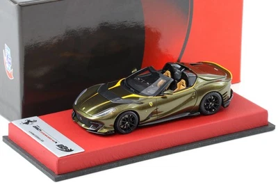 1:43 BBR Ferrari 812 Competizione A Verde Volterra Con Leather Base - Limitato 5 - Immagine 1 di 3