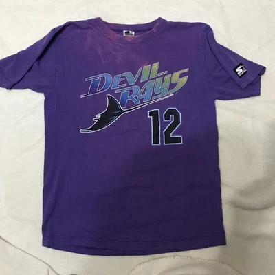 Camisa Rara De Colección Tampa Bay Devil Rays Wade Boggs Foto 1 de 3