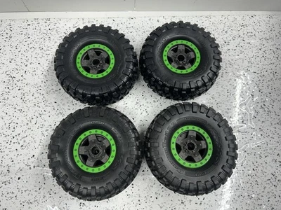 Traxxas TRX-4 Sport High Trail 2.2 Wheels Tires Green CanyonTrail 4x4 Take Offs - Image 1 of 4