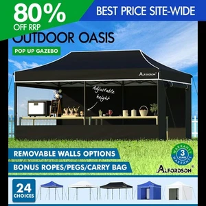 ALFORDSON Gazebo Pop Up Marquee Outdoor Folding Tent Canopy 3x3m 3x4.5m 3x6m - Picture 1 of 291