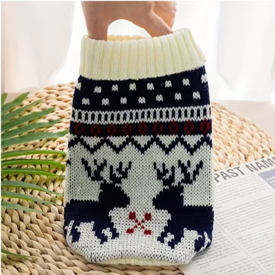 Navidad Perro Jumper Navidad Reno Suéter Mascotas Perros y Gatos Disfraces de Navidad Foto 1 de 4