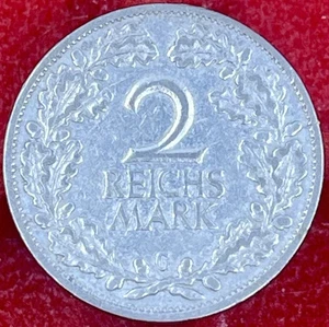 DEUTSCHE 2 MARK REICHSMARK 1926 G WEIMARER REPUBLIK Adler Silbermünze RAR SCHÖN - Bild 1 von 2