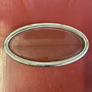 1910 's 1920 's AUBURN MAXWELL OLDSMOBILE BEVELED GLASS OVAL PORTHOLE WINDOW - Picture 1 of 8