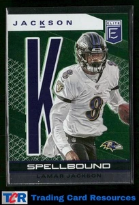 2020 Donruss Elite #29 Lamar Jackson Spellbound Green - Picture 1 of 2