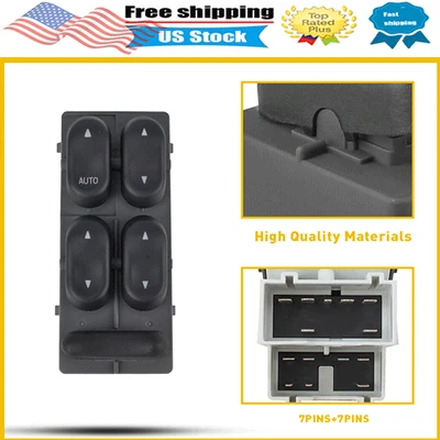 For 1999-2001 Ford F250 F350 F450 F550 LH Driver Power Window Switch XL1Z14529BA Foto 1 de 4