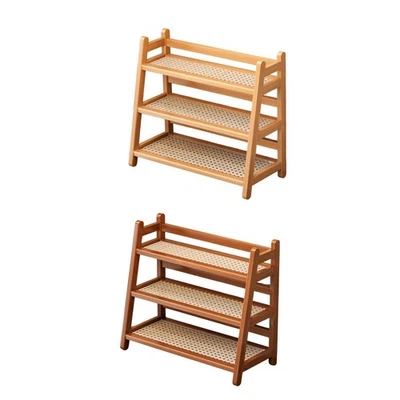 Coffee Syrup Display Rack Bamboo Coffee Station Organizer for Desktop Pantry - Image 1 of 2