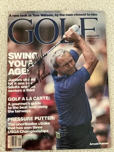 Arnold Palmer Signed Golf Magazine Cover Auto Autograph in Person - Picture 1 of 2
