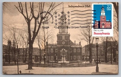 Maxi tarjeta #2337 Pennsylvania Statehood con cancelación pictórica Independence Hall Foto 1 de 2