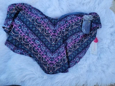 Xhilaration Paisley Print Bikini Top Size #16W New NWT Women's Swim Top - Image 1 of 4