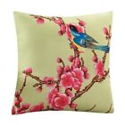 Floral Birds Cushion Cover Office Car Home Decoration Throw Flower Pillow Case