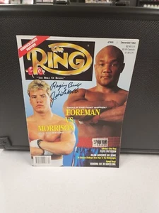 Jake LaMotta 'Raging Bull' di persona firmato autografato The Ring rivista no coa - Foto 1 di 3