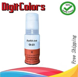 Botella de tinta de recarga roja para Canon GI-23 PIXMA G650 G550 G620 - Imagen 1 de 1