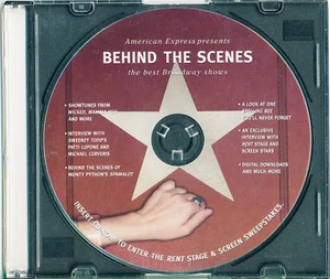 BEHIND THE SCENES - THE BEST BROADWAY SHOWS - 2005 - INTERACTIVE CD - VERY RARE - Picture 1 of 1