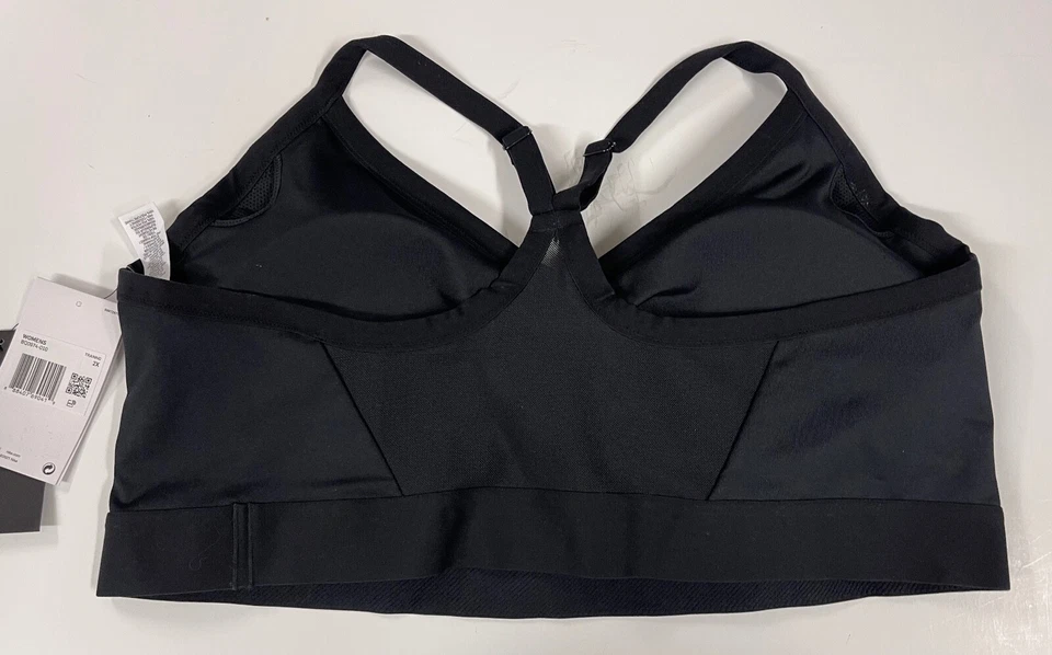 Nike Indy Womens Plus Size Sports Bra Low Impact Black 2x Activewear Bq0974-010