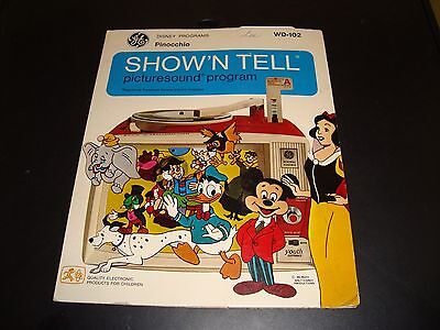 Show N Tell Picturesound Program Disney's Pinocchio VG - EX Condition WD-102 • 9.99€