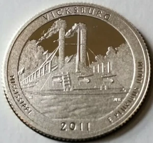 ⭐️2011-S⭐️ATB⭐️VICKSBURG Quarter⭐️90% Silver Proof ⭐️Beautiful Coin⭐️ - Picture 1 of 3