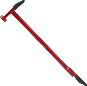 CH9 19-Inch Dual-Action Hammer-Style Ice Chisel with Multi-Faceted Head, Red - Picture 1 of 7