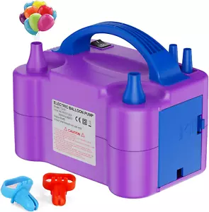 Electric Balloon Pump, Portable Dual Nozzle Electric Balloon Inflator for Christ - Picture 1 of 12