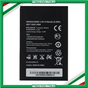 BATTERIA PER HUAWEI ASCEND Y3 2 II Y600 3G 4G HB505076RBC 2150MAH SOST. ORIGINAL - Foto 1 di 3