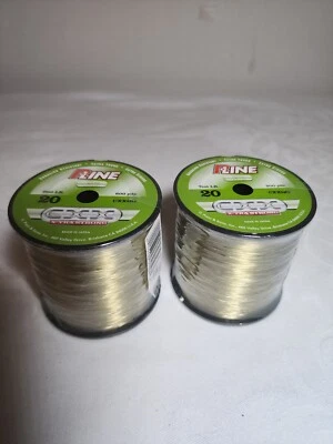 P-Line CXX-Xtra Strong 600-Yard Spool 20 LB Moss Green CXXQG Lot Of 2 Spools New - Imagem 1 de 3