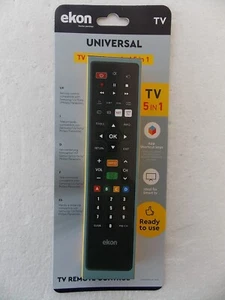 tv remote control 5 in 1 universal ekon telecomando samsung lg sony philips pana - Imagen 1 de 2