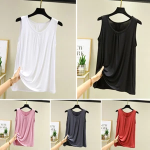 Tops Blouse Vest Cami Tank Top Thin T-Shirt Summer Sleeveless Women / @ - Picture 1 of 18