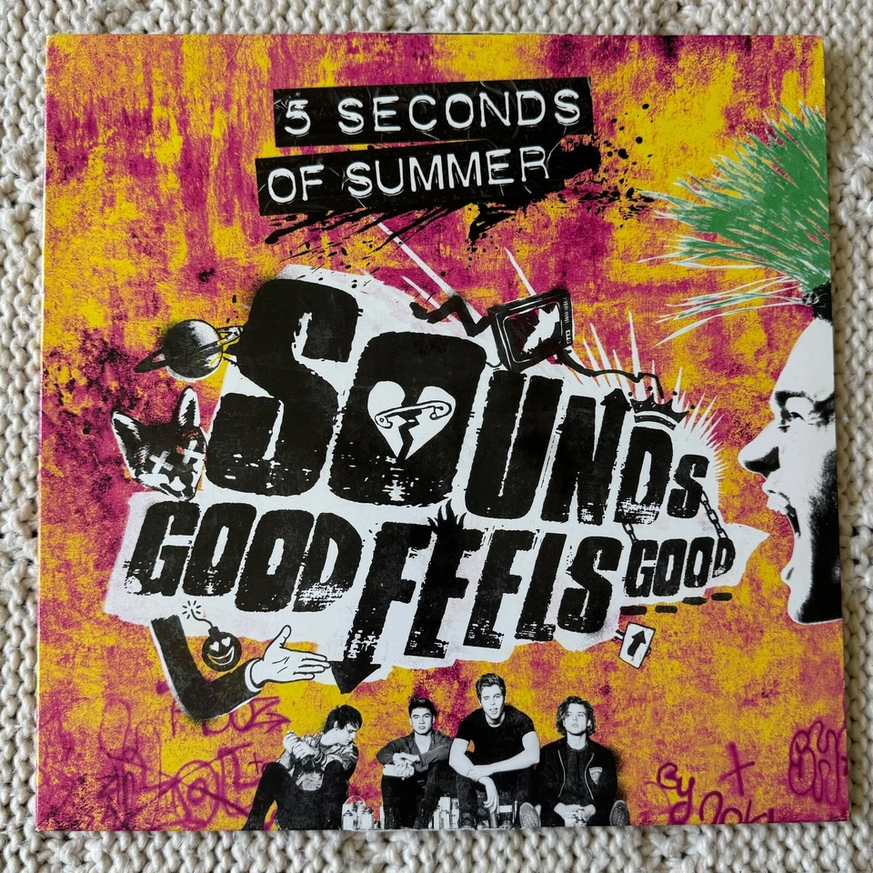 5 Seconds of Summer  - Sounds Good Feels Good Limited RARE Pink Vinyl - Image 1 of 3