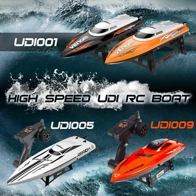UDI RC Boat Electric High Speed Remote Control Racing Boat for Adult Kids 2.4GHz - Image 1 of 4