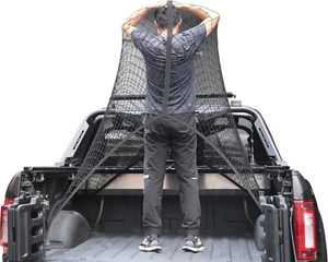 Highly Elastic Cargo Net, Simple Truck Bed Cargo Mesh Organizer, Suitable for Da - Picture 1 of 12