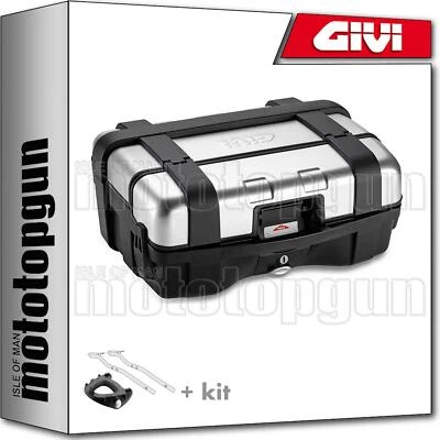 GIVI CASE TREKKER BLACK LINE TRK33N + HOLDER HONDA CBF 600 N 2010 10 2011 11 - Image 1 of 4