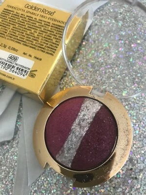 Golden Rose -schatten Augenlider 409 Trio Pflaume Silver Pigment Großartig Wert - Bild 1 von 2