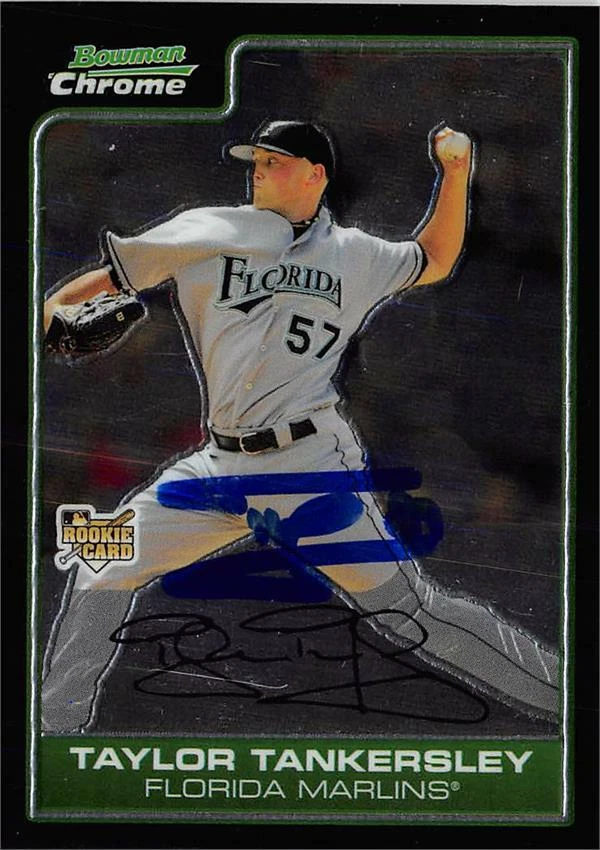 Taylor Tankersley autographed Baseball Card 2006 Bowman Chrome Rookie #BDP2 - Image 1 of 1