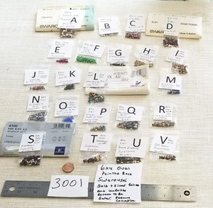 Vtg 6x4mm OVAL Swarovski Pointed back Rhinestones Jewelry Craft Repair Lot 3001 - Picture 1 of 23