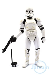 Star Wars 3.75" ROTS Revenge of the Sith #41 Soldado Clon Blanco Suelto Completo - Imagen 1 de 1