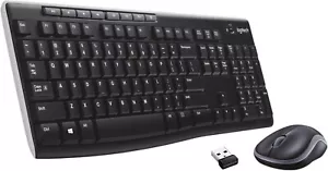 Logitech MK270 Wireless Keyboard And Mouse Combo For Windows, 2.4 GHz Wireless, - Picture 1 of 10