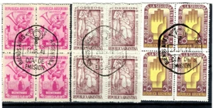 (1948). GJ.958-960. 3 blocks with First day of issue. Very good condition. - Picture 1 of 1