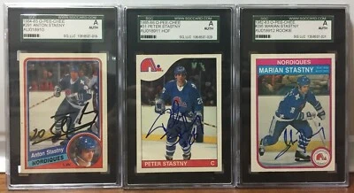 QUEBEC NORDIQUES ANTON-PETER-MARIAN STASTNY 84-85 85-86 82-83 OPeeChee AUTHENTIC - Image 1 of 4