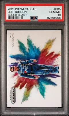 2023 Panini Prizm NASCAR #CB5 JEFF GORDON Color Blast SSP PSA 10 - HENDRICK - Image 1 of 2